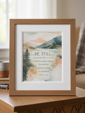 DDS Art Print, 8x10, Bible Verse, Paper Print, Unframed, Nature Series
